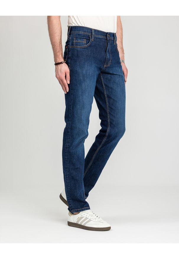 Męskie Spodnie Jeansowe Mustang Style Washington Straight Denim Blue 1018017 5000 882