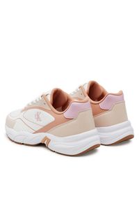 Calvin Klein Jeans Sneakersy Retro Tennis Knit Mg YW0YW01887 Biały. Kolor: biały. Materiał: materiał #3