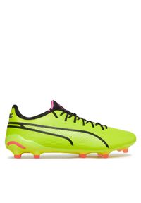 Puma Buty do piłki nożnej King Ultimate Fg/Ag 107563 06 Zielony. Kolor: zielony. Materiał: skóra