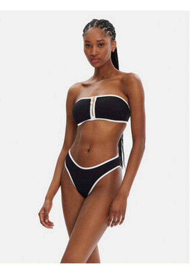 Seafolly Dół od bikini Beach Bound 40753-072 Czarny. Kolor: czarny. Materiał: syntetyk