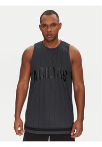 Adidas - adidas Tank top Seasonal Essentials US Sport JD8104 Szary Regular Fit. Kolor: szary. Materiał: syntetyk. Styl: sportowy