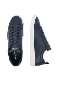 Lacoste Sneakersy C-COURT BASE 48SMA0112_092 Granatowy. Kolor: niebieski. Materiał: skóra #4