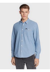 Lee Koszula Leesure L66NMWUF 112145379 Błękitny Regular Fit. Kolor: niebieski. Materiał: bawełna #1