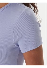 Tommy Jeans T-Shirt Badge DW0DW17881 Niebieski Slim Fit. Kolor: niebieski. Materiał: bawełna #3