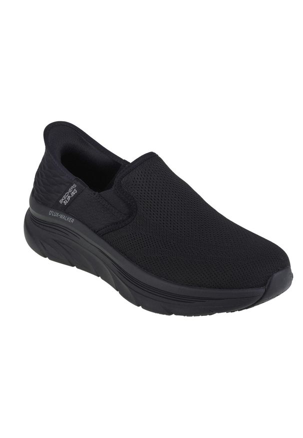 skechers - Buty sportowe Sneakersy męskie, Skechers D'Lux Walker - Orford Slip-ins. Kolor: czarny. Sport: turystyka piesza