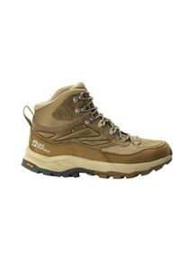 Buty trekkingowe męskie Jack Wolfskin Cyrox Texapore Mid. Zapięcie: sznurówki. Kolor: beżowy. Materiał: tkanina, skóra. Szerokość cholewki: normalna. Sport: turystyka piesza