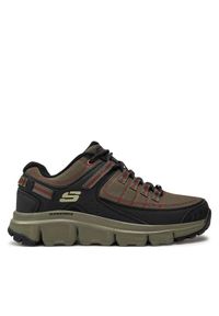 skechers - Skechers Półbuty Summits At 237620 Khaki. Kolor: brązowy. Materiał: skóra #1