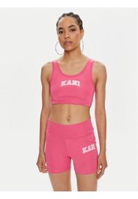 Karl Kani Biustonosz top Small Serif 6131305 Różowy Slim Fit. Kolor: różowy. Materiał: syntetyk