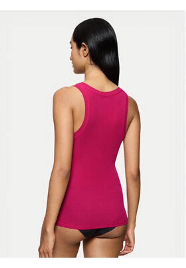 Triumph Top Beauty Layers 10221176 Różowy Slim Fit. Kolor: różowy. Materiał: lyocell