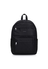 Wittchen - Damski plecak z nylonu duży. Kolor: czarny. Materiał: nylon. Styl: casual, elegancki, sportowy #1
