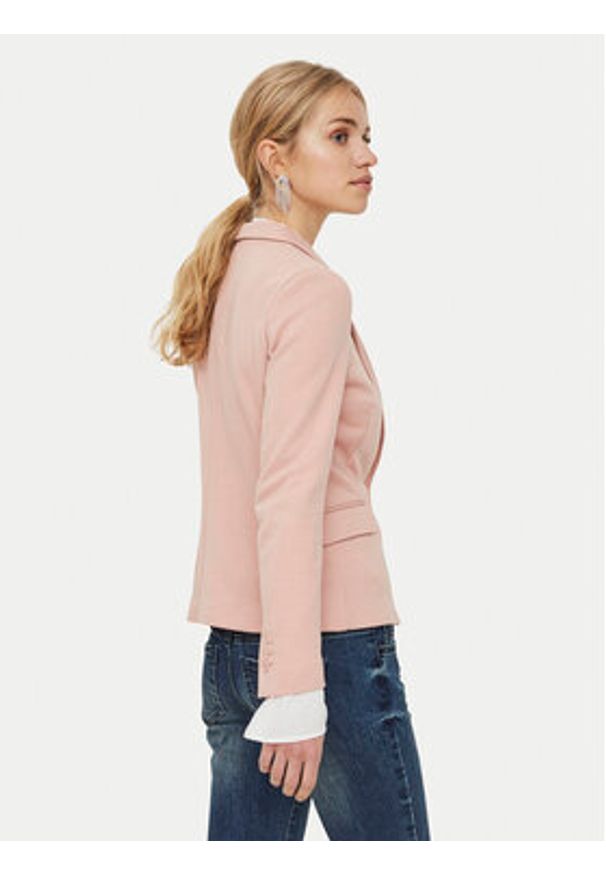 Vero Moda Marynarka Julia 10154123 Różowy Regular Fit. Kolor: różowy. Materiał: wiskoza, syntetyk