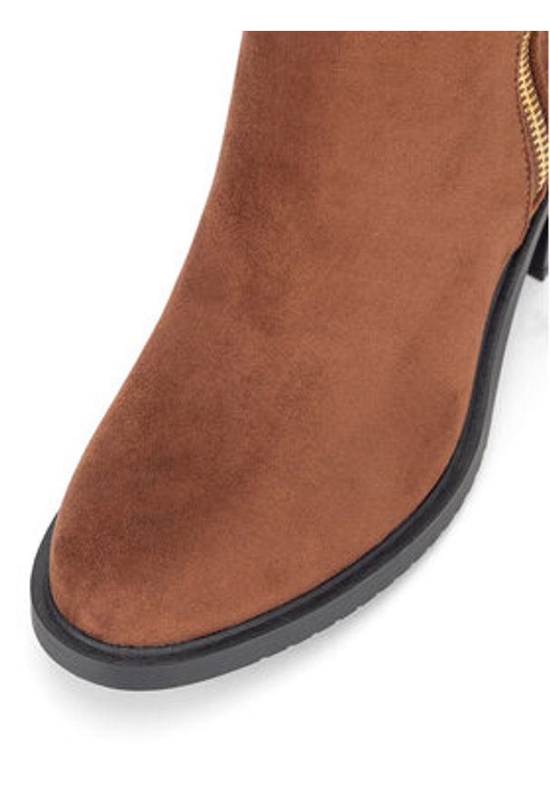 Clara Barson Botki LS5276-02A Brązowy. Kolor: brązowy. Materiał: materiał