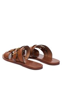 Polo Ralph Lauren Klapki 818P01589001 Brązowy. Kolor: brązowy. Materiał: skóra #4