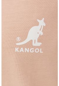 Kangol t-shirt bawełniany kolor różowy KLEU006.D-115. Kolor: różowy. Materiał: bawełna #3