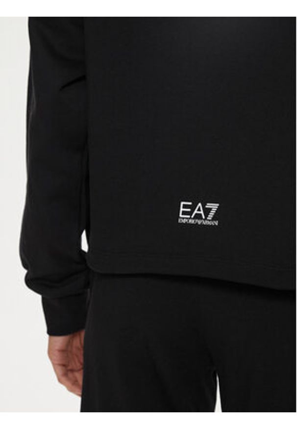 EA7 Emporio Armani Bluza 3DTM03 TJSYZ 1200 Czarny Regular Fit. Kolor: czarny. Materiał: bawełna