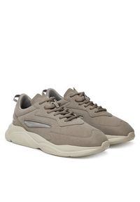 Hugo - HUGO Sneakersy Leon 50548504 Szary. Kolor: szary. Materiał: skóra #5