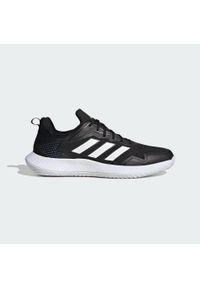 Buty do tenisa męskie Adidas Defiant Speed. Kolor: szary, biały, wielokolorowy, czarny. Materiał: materiał. Sport: tenis #2