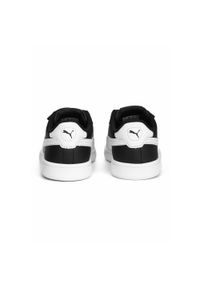 Puma - Dziecięce skórzane sneakersy Smash 3.0 V PUMA Black White. Kolor: biały, wielokolorowy, czarny. Materiał: skóra