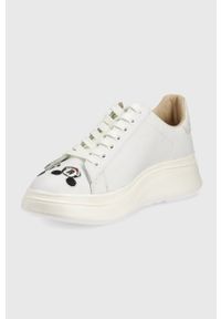 MOA Concept buty skórzane double gallery kolor biały. Zapięcie: sznurówki. Kolor: biały. Materiał: skóra. Obcas: na platformie #3