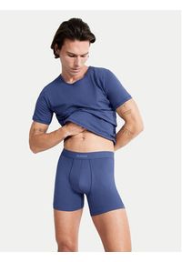 Sloggi Podkoszulek 10222373 Niebieski Slim Fit. Kolor: niebieski. Materiał: bawełna #4