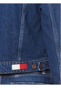 Tommy Jeans Kurtka jeansowa Izzie DW0DW17211 Granatowy Slim Fit. Kolor: niebieski. Materiał: bawełna