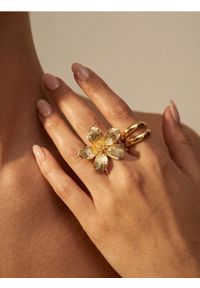 Sinsay - Pierścionek 2 pack - złoty. Materiał: złote. Kolor: złoty #1