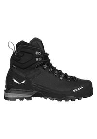 Buty trekkingowe męskie Salewa Ortles Edge Mid Gtx. Wysokość cholewki: za kostkę. Kolor: czarny. Materiał: materiał, syntetyk. Szerokość cholewki: normalna