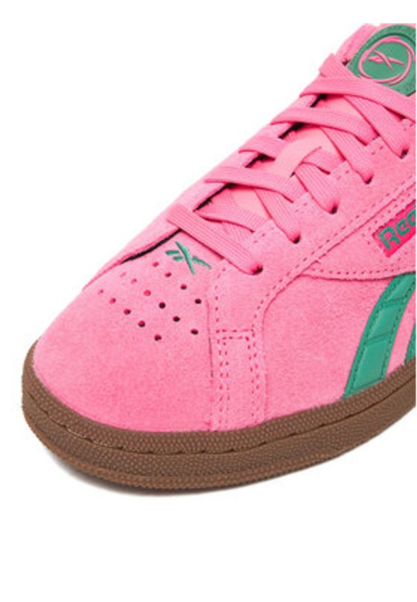 Reebok Sneakersy EO-CLUB C GROUNDS UK 100229526 Różowy. Kolor: różowy. Materiał: zamsz, skóra. Model: Reebok Club