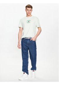 Tommy Jeans T-Shirt Arched DM0DM16227 Zielony Regular Fit. Kolor: zielony. Materiał: bawełna #4