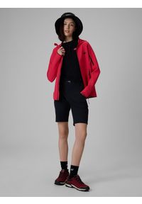 4f - 4F Spodenki trekkingowe szybkoschnące damskie - czarne XS. Stan: podwyższony. Kolor: czarny. Materiał: skóra, tkanina. Długość: do kolan. Sezon: lato. Sport: turystyka piesza #1