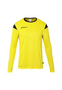UHLSPORT - Dżersej z długim rękawem Uhlsport Squad 27. Kolor: czarny, żółty, wielokolorowy. Materiał: jersey. Długość rękawa: długi rękaw. Długość: długie
