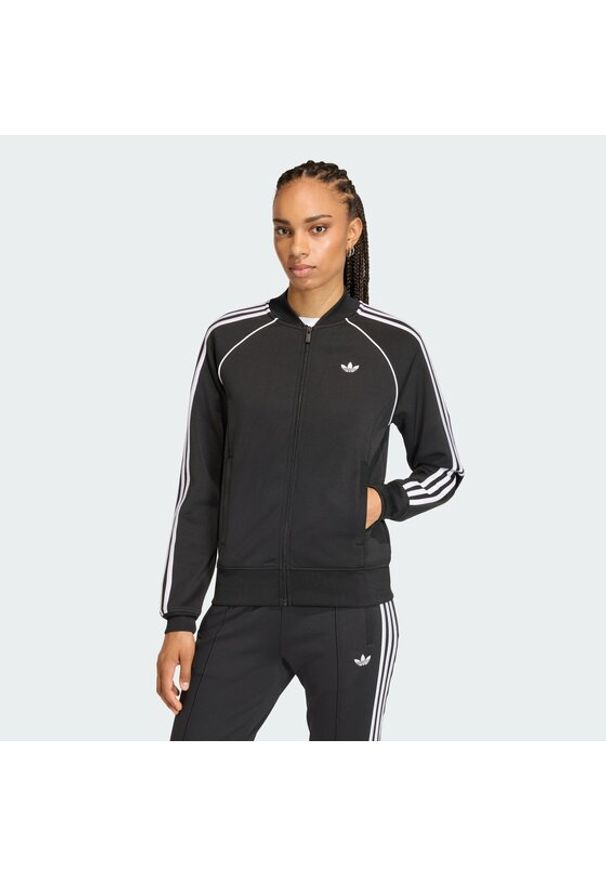 Adidas - adidas Bluza adicolor SST Classic KD7986 Czarny Regular Fit. Kolor: czarny. Materiał: bawełna