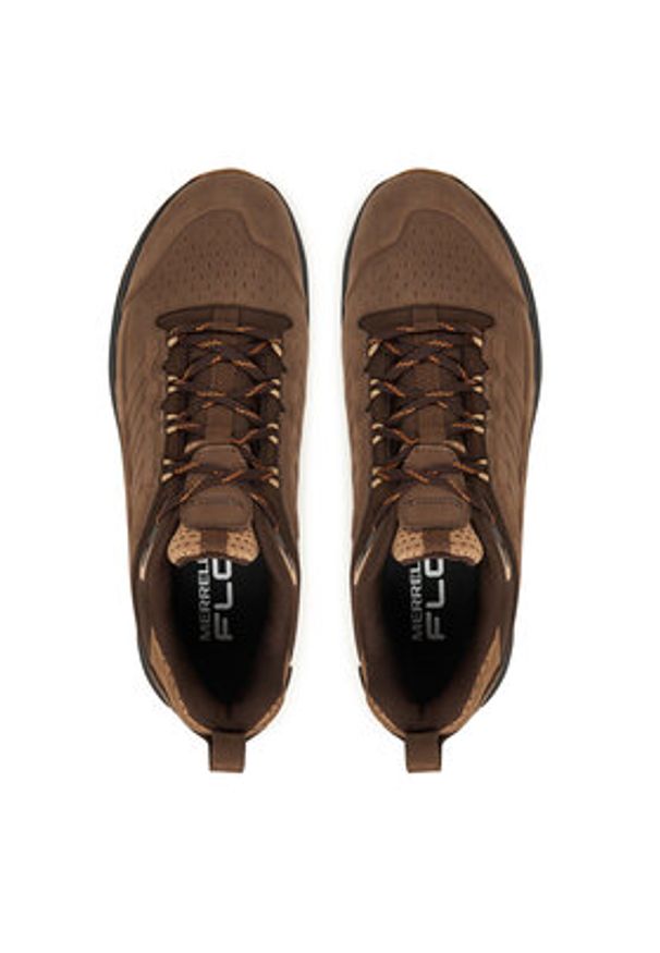Merrell Trekkingi Moab Speed 2 Leather Waterproof J038045 Brązowy. Kolor: brązowy. Materiał: skóra. Sport: turystyka piesza