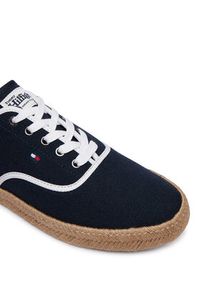 TOMMY HILFIGER - Tommy Hilfiger Espadryle Th Hi Vulc Core Jutte Canvas FM0FM05872 Granatowy. Kolor: niebieski. Materiał: materiał #2