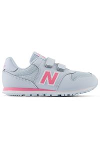 Buty dziecięce New Balance PV500CSP – niebieskie. Zapięcie: rzepy. Kolor: niebieski. Materiał: syntetyk, materiał. Szerokość cholewki: normalna. Sport: turystyka piesza #1