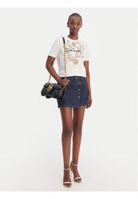 Just Cavalli T-Shirt 80PAHT28 CJ500 Biały Regular Fit. Kolor: biały. Materiał: bawełna #3