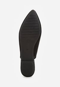 Born2be - Czarne Sandały Slingback z Noskiem w Szpic Arrilla. Okazja: do pracy, na co dzień. Kolor: czarny. Styl: elegancki, klasyczny, casual #6