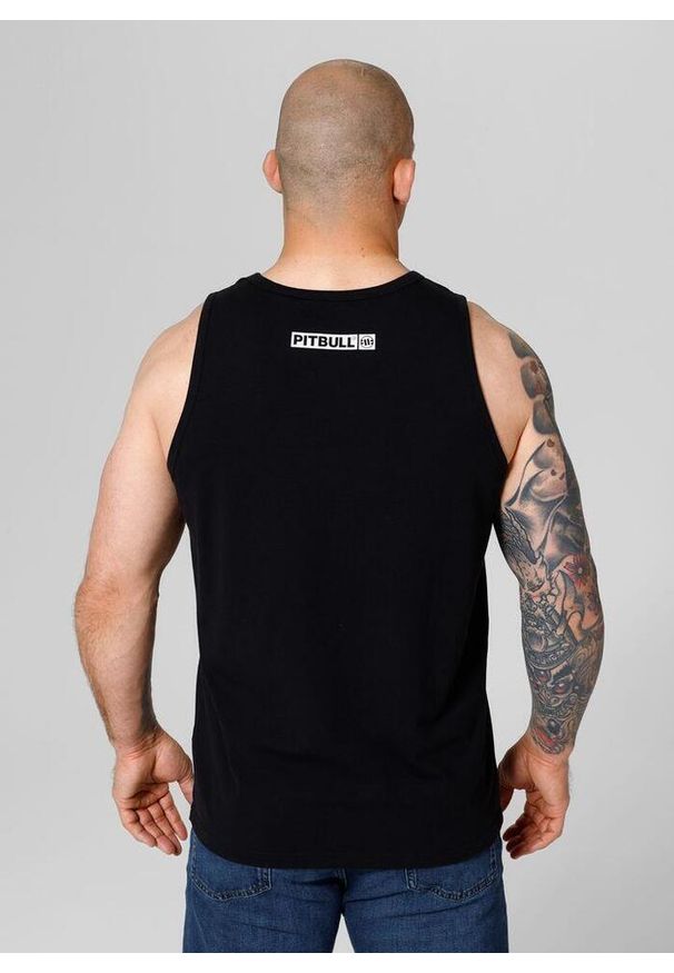 PITBULL - Tank męski Pitbull Top Slim Fit Hilltop. Kolor: biały, czarny, wielokolorowy