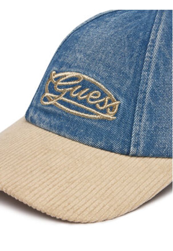 Guess Czapka z daszkiem AW5505 COT01 Niebieski. Kolor: niebieski. Materiał: bawełna