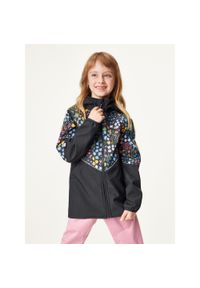 UNUO - Kurtka softshellowa dziecięca z polarem Slim, czarny, Garden. Kolor: czarny. Materiał: materiał, poliester, softshell. Sezon: jesień, wiosna