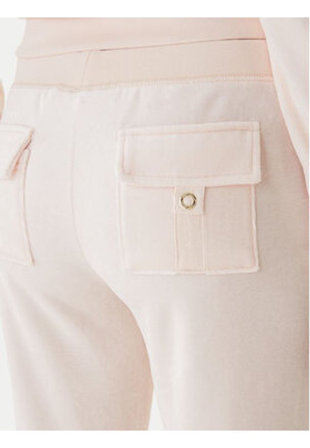 Juicy Couture Spodnie dresowe Caisa JCSEBJ008G Różowy Slim Fit. Kolor: różowy. Materiał: bawełna