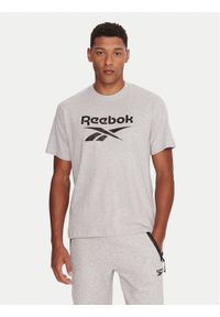 Reebok T-Shirt RK25141CCM Szary Regular Fit. Kolor: szary. Materiał: bawełna