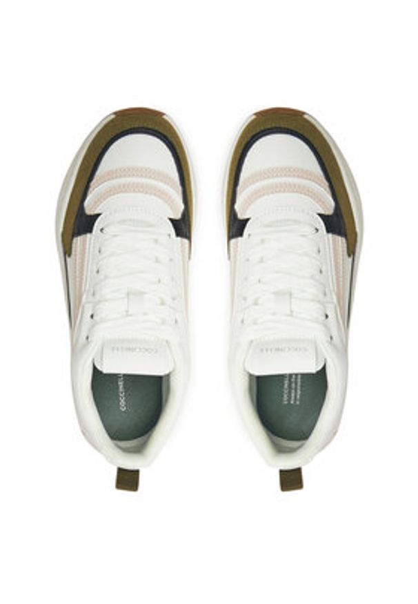 Coccinelle Sneakersy E4 RWM 24 03 01 Biały. Kolor: biały. Materiał: skóra