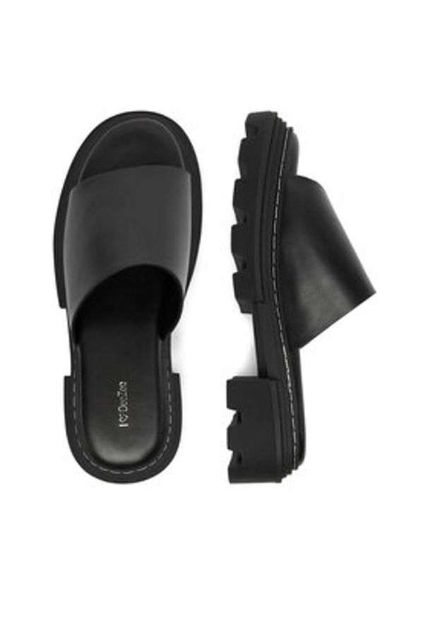 DeeZee Klapki CEO-H3T9820-5 Czarny. Kolor: czarny. Materiał: skóra