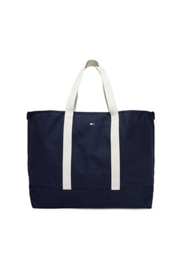 TOMMY HILFIGER - Tommy Hilfiger Torebka Th Summer Tote AM0AM13557 Granatowy. Kolor: niebieski