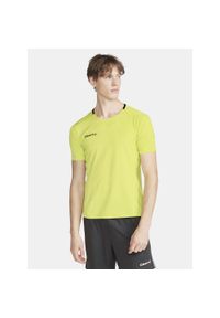 Koszulka treningowa męska Craft 1912753509000. Kolor: żółty. Materiał: poliester. Długość rękawa: krótki rękaw. Długość: krótkie. Sport: kolarstwo #1
