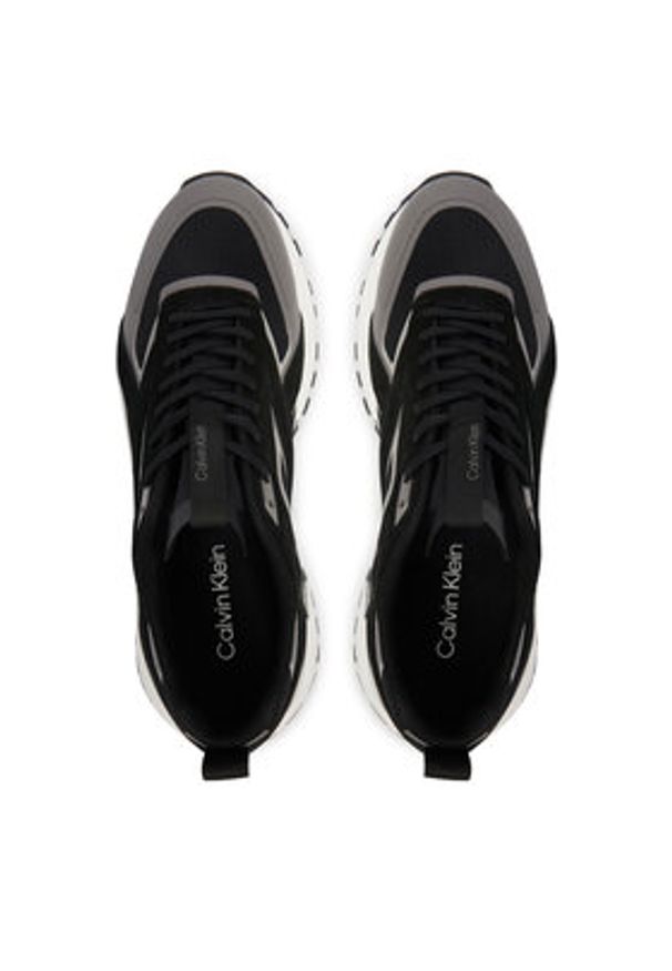 Calvin Klein Sneakersy Hike Runner Ck Stripe Mix Ny-Su HM0HM02220 Czarny. Kolor: czarny. Materiał: materiał
