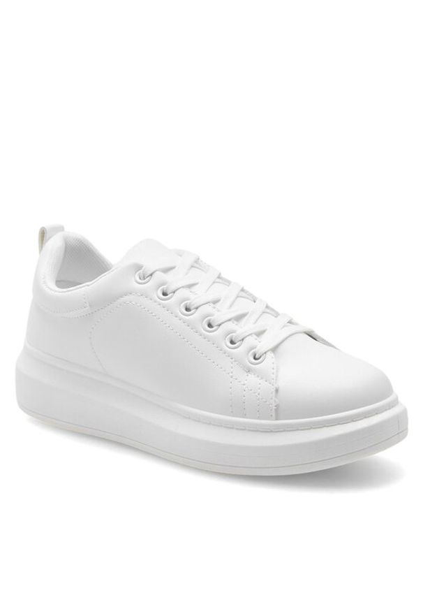 Jenny - JENNY Sneakersy WSS20531-01 Biały. Kolor: biały. Materiał: skóra