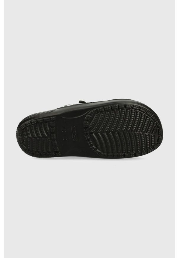 Crocs klapki damskie kolor czarny. Kolor: czarny. Materiał: materiał
