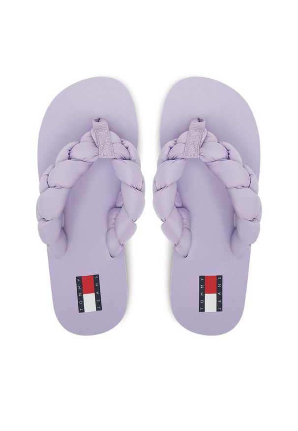 Japonki Tommy Jeans. Kolor: fioletowy